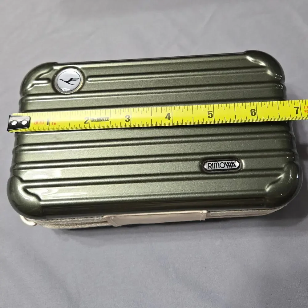 RIMOWA x Lufthansa First Class Collectible Amenity Case - Metallic Olive Green